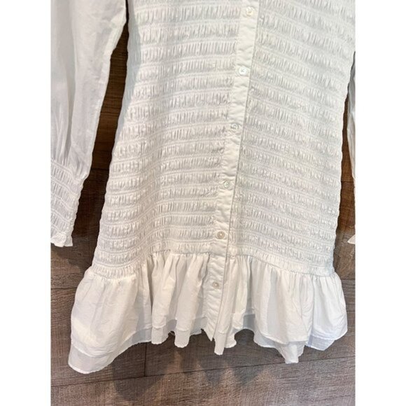 Veronica Beard Kelsey Button-Down white Dress Size 10 - Picture 4 of 9